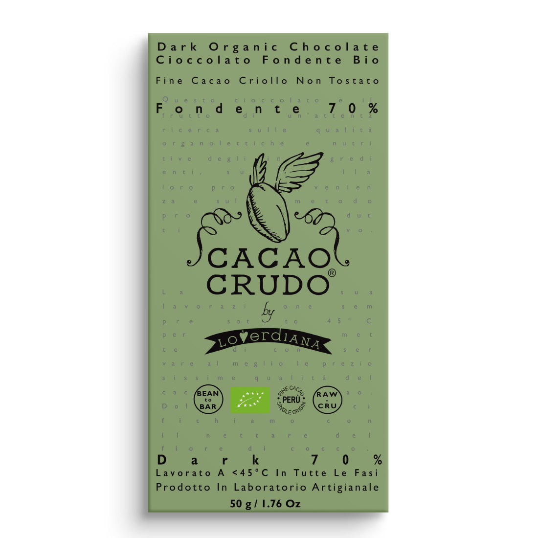 Fondente Bio 70% - Cacao Crudo 50gr